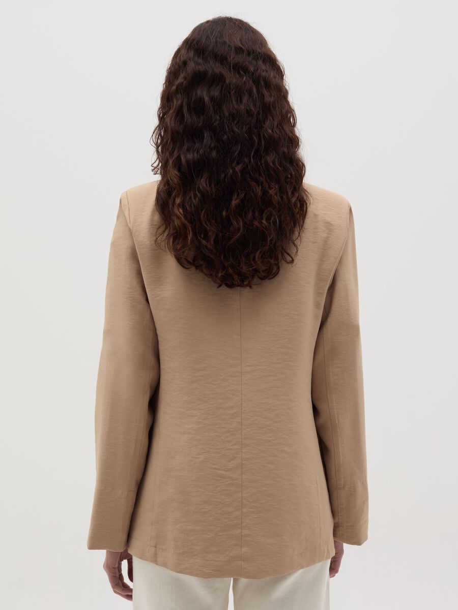 Open blazer in crêpe_3