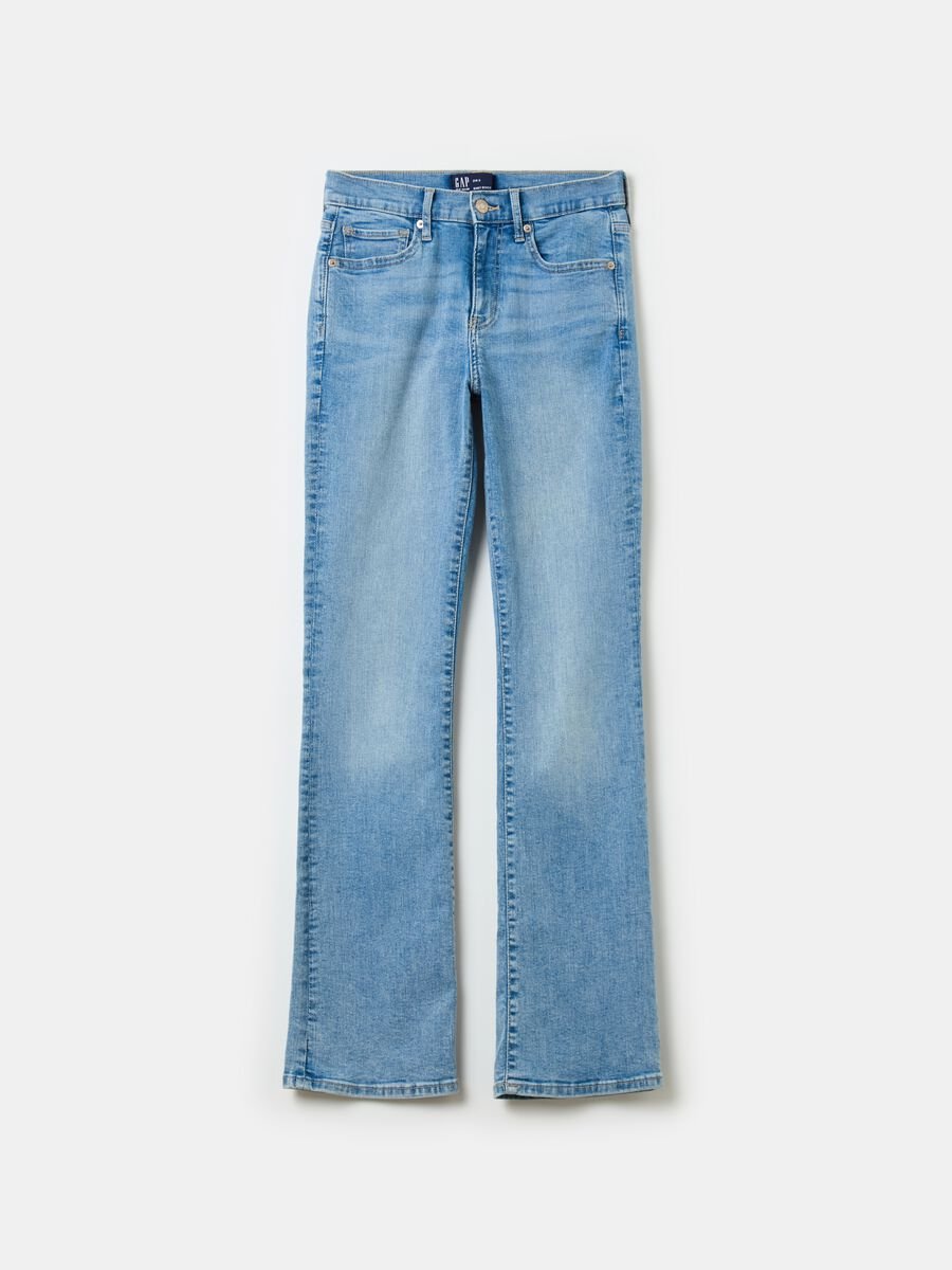 Flare-fit mini bootcut jeans with mid-rise waist_4