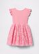 Pink dress with floral tulle skirt_2
