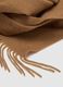 Pure Brown Cashmere Scarf_1