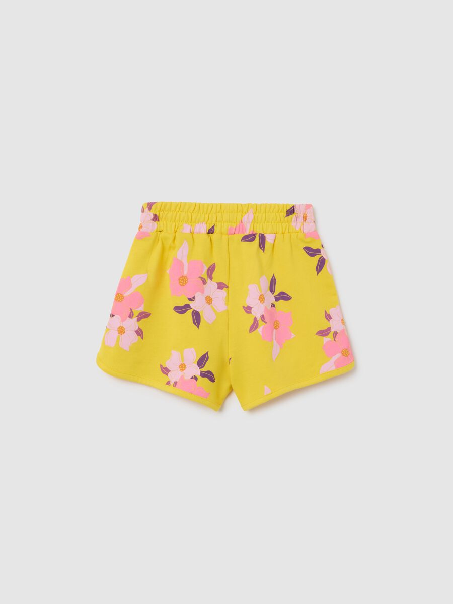Girls' Yellow Cotton Shorts - Regular Fit_1