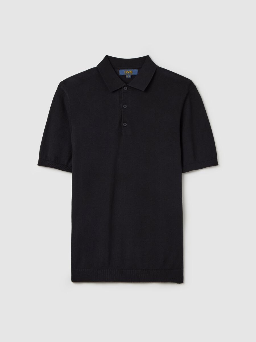 Polo shirt in solid colour cotton_4