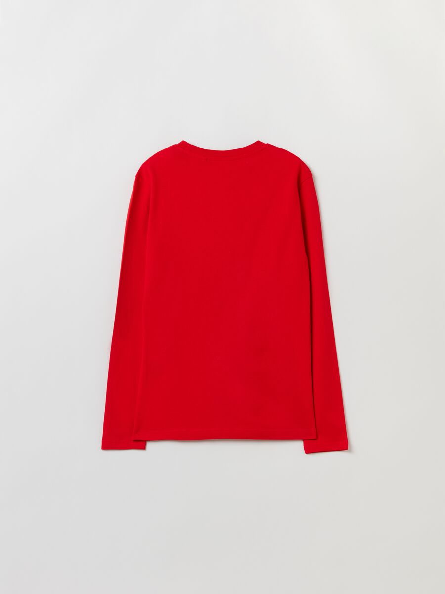 T-shirt a maniche lunghe con stampa_1