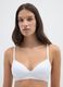 Women's White Stretch Cotton Bra_0