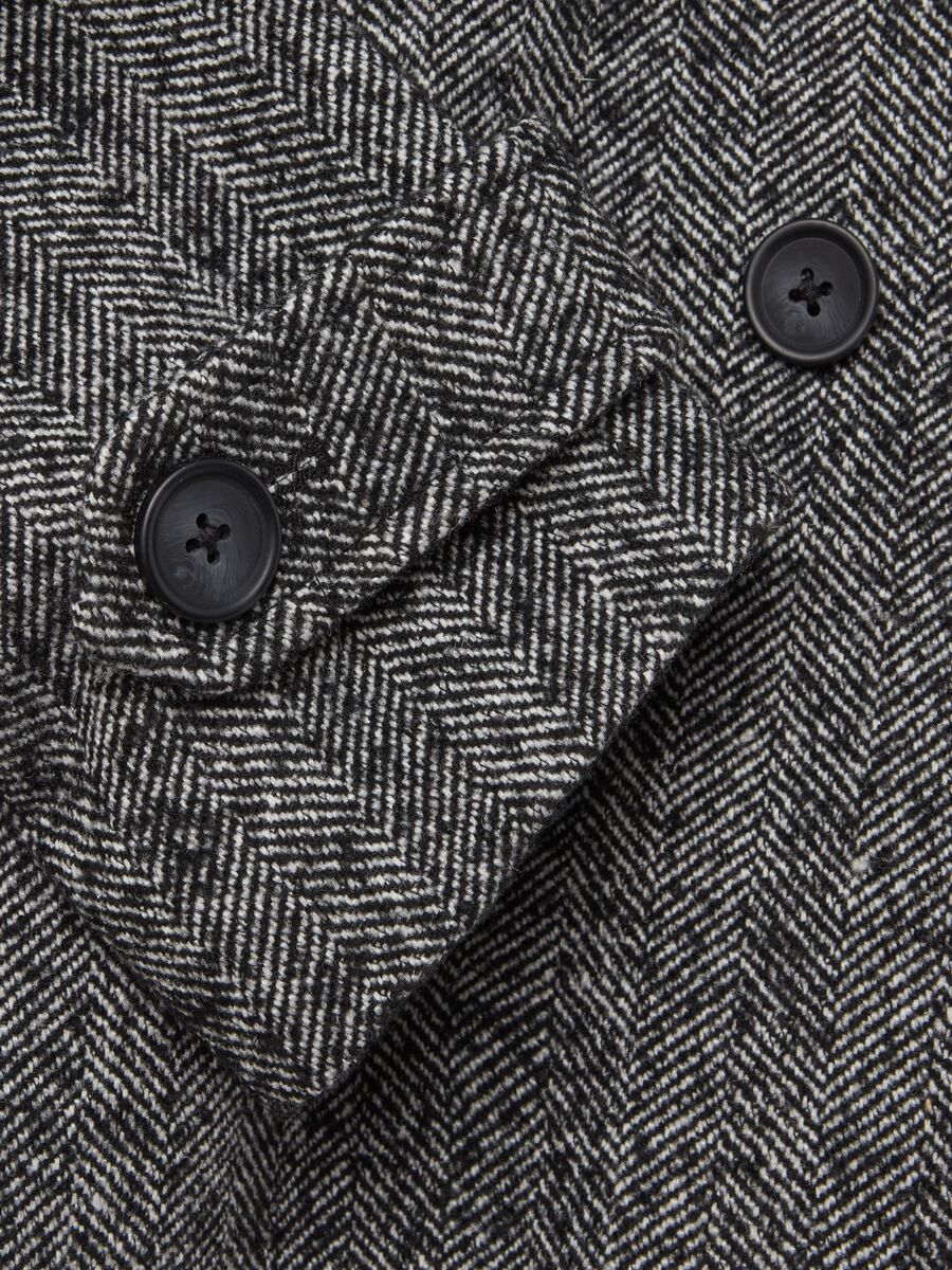Cappotto caban doppiopetto a spina di pesce_5