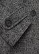 Double-breasted caban coat with herringbone design_5
