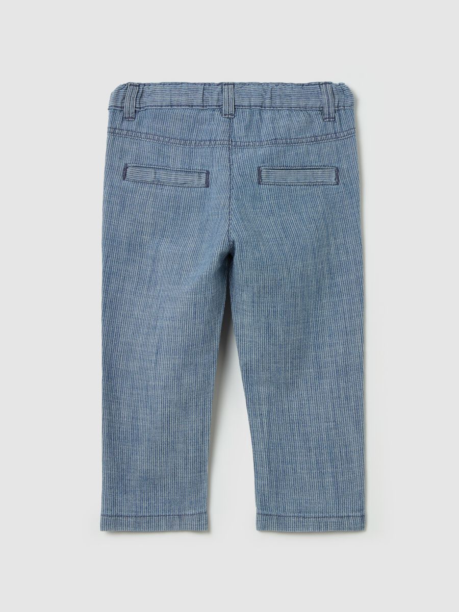 Pinstripe cotton trousers_1