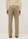 Pantaloni chino in cotone elasticizzato beige regular fit_2