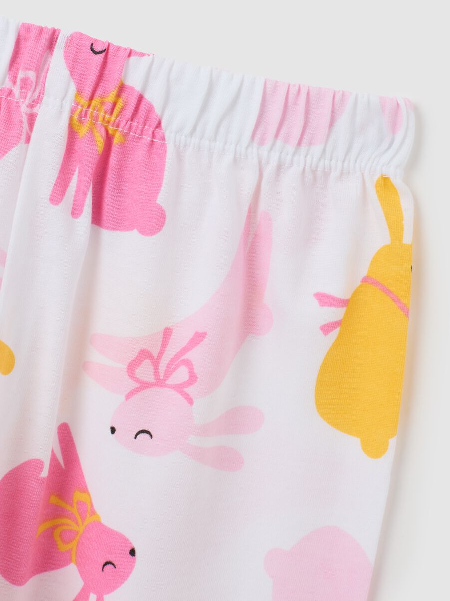 Girls' pyjamas in pure multicolour cotton with regular fit_2