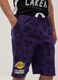 Purple pure cotton Bermuda shorts with elasticated waist_2