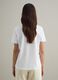 White pure cotton T-shirt regular fit deep V_3