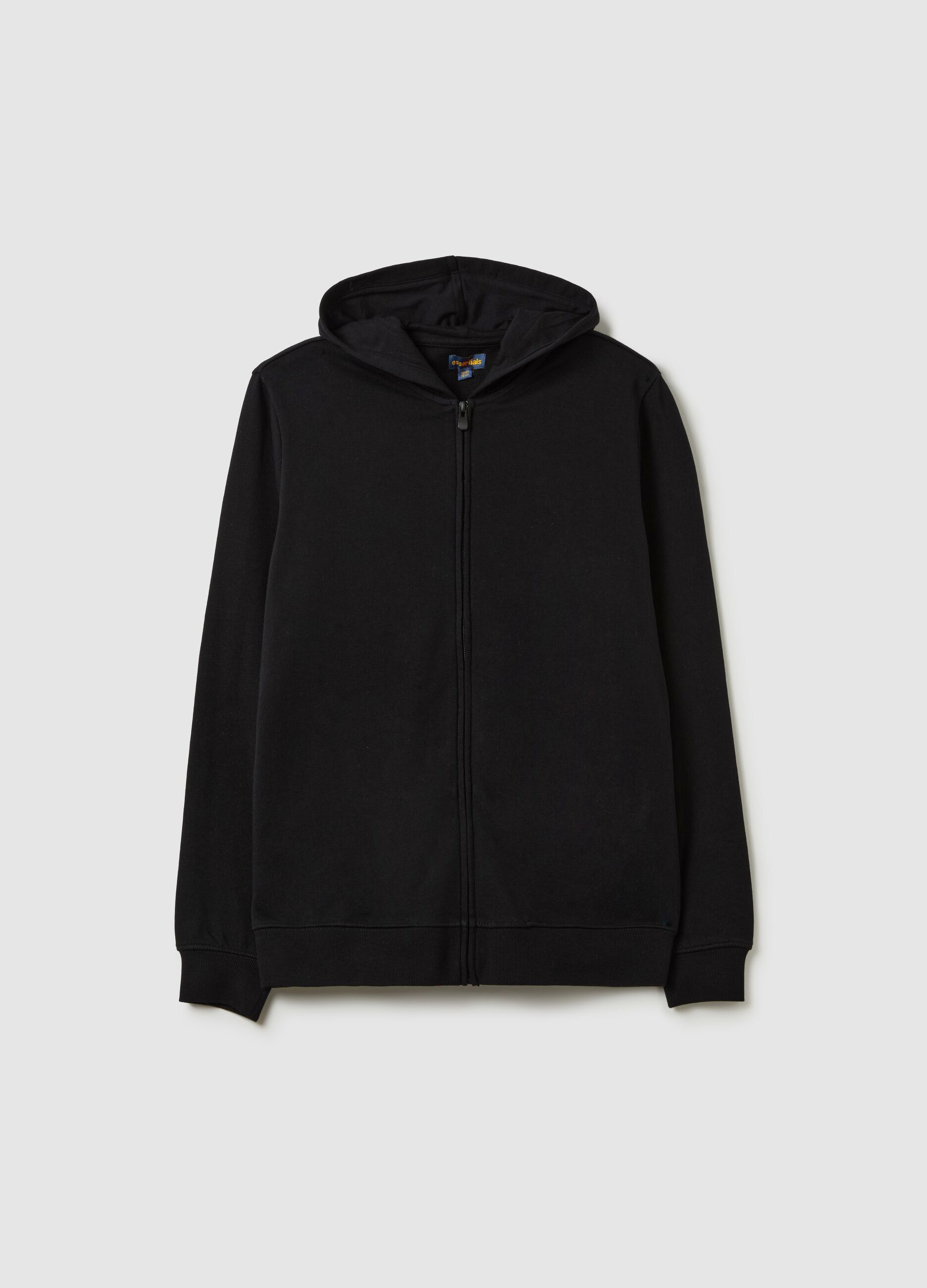 Essential full-zip sweatshirt with hood