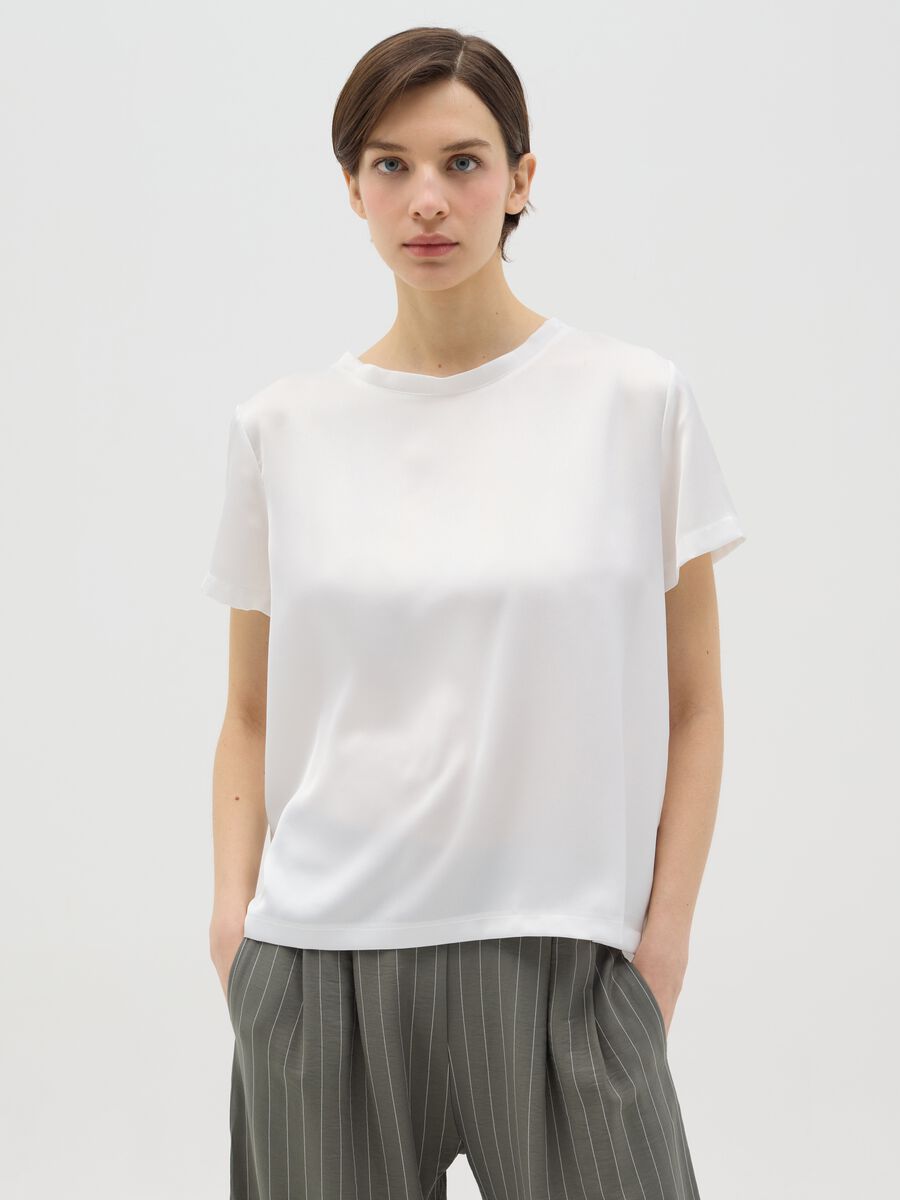 White satin T-shirt_0