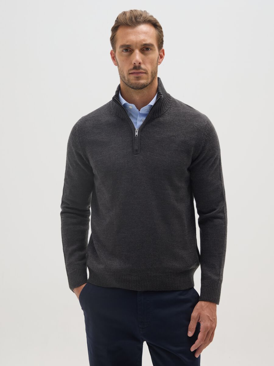 Regular Fit Grey Jumper_0