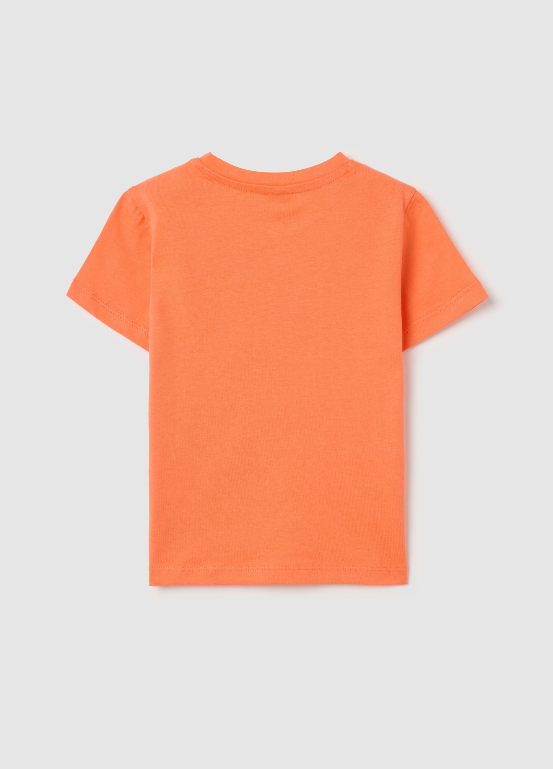 Cotton T-shirt with Mickey Mouse print