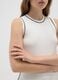 Women's white stretch-blend sleeveless top_3