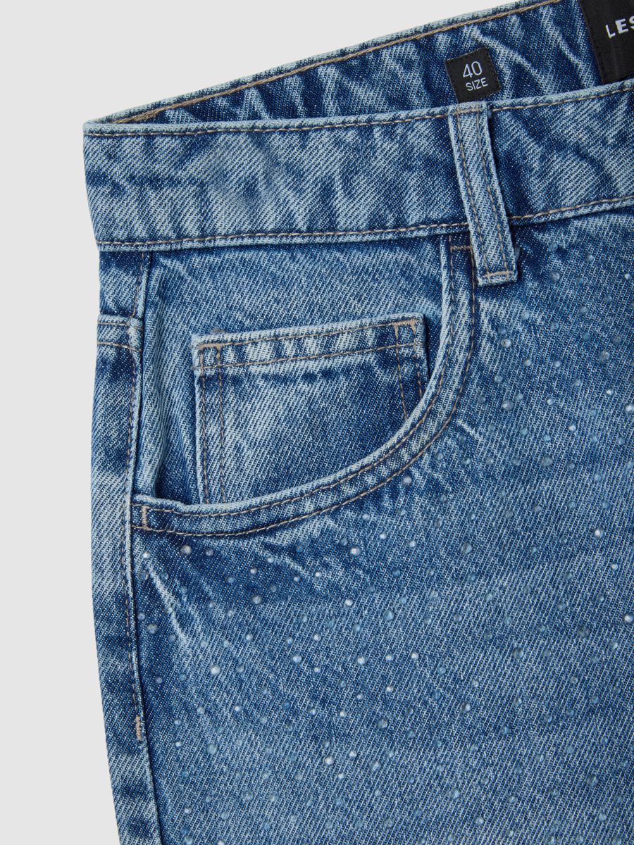 Blue Denim Pure Cotton Baggy Jeans_5