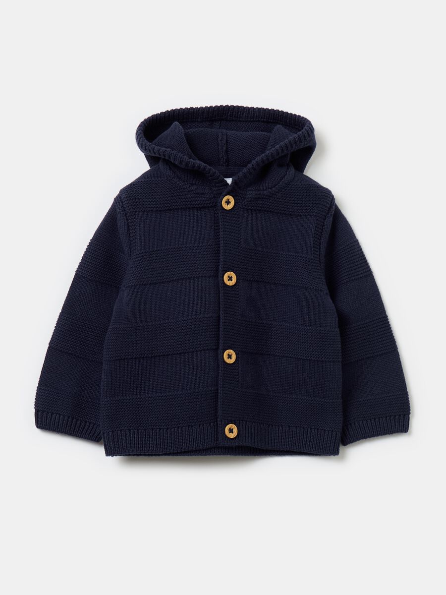 Giacca in maglia con cappuccio_0