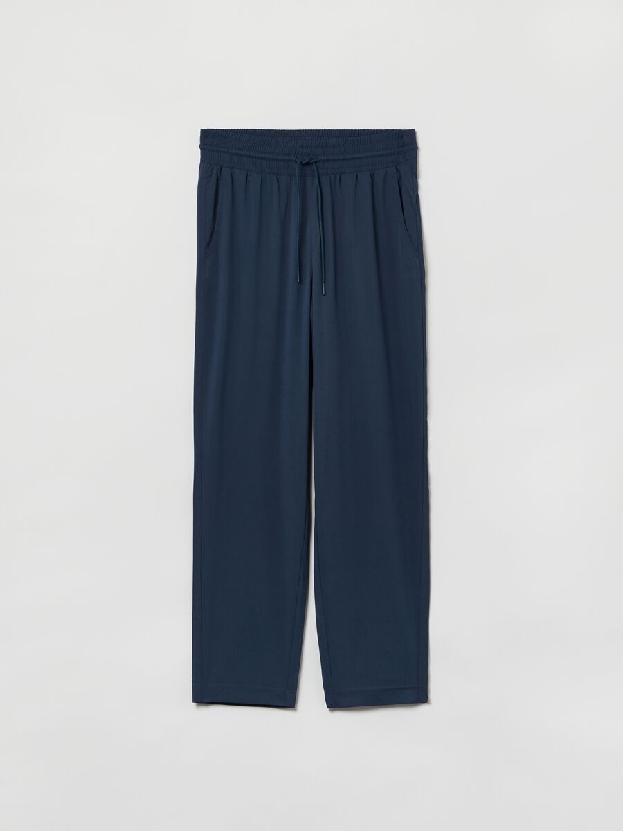 High-rise joggers with drawstring_1