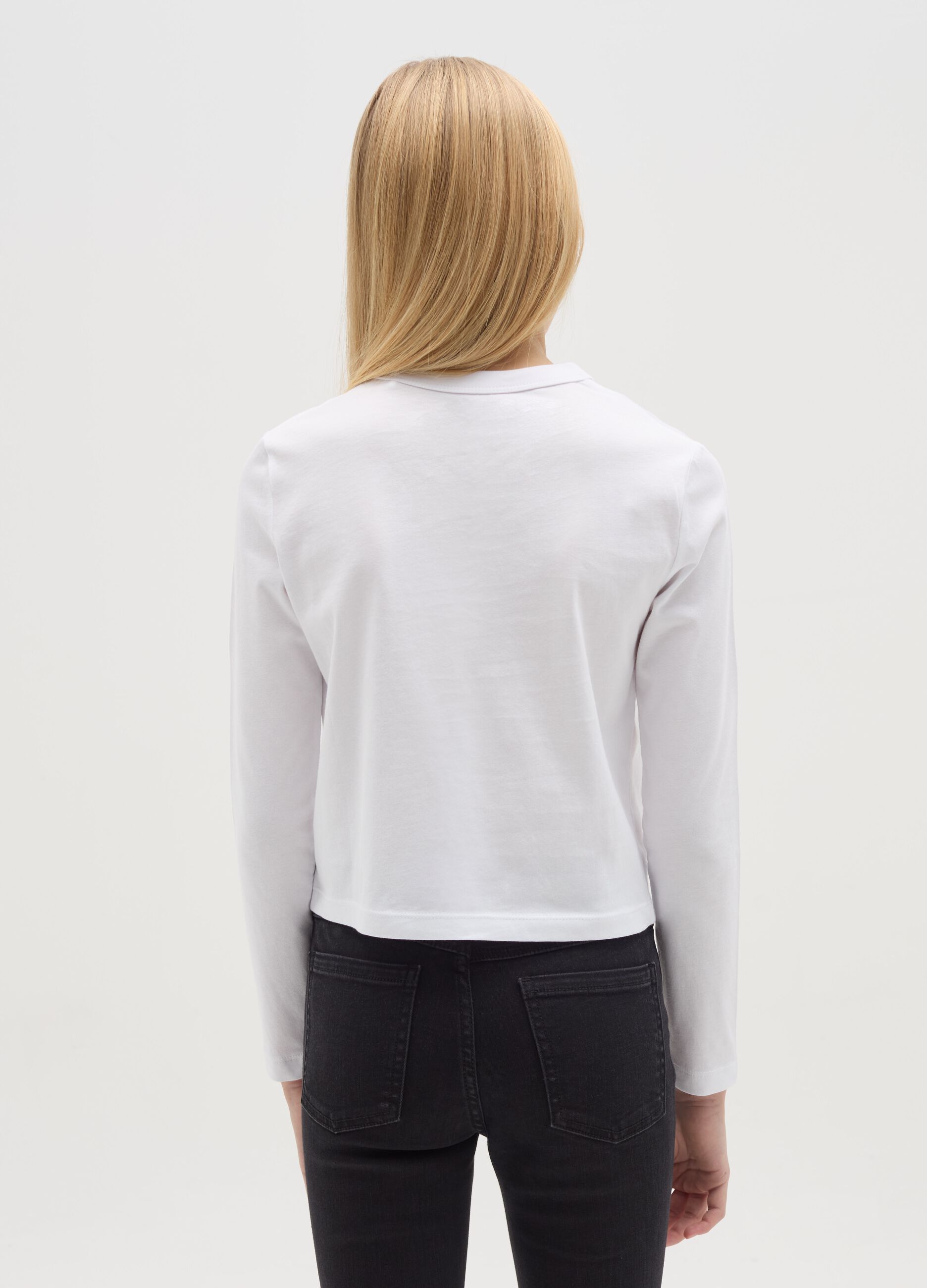 Long-sleeved T-shirt with "Urban Culture" print