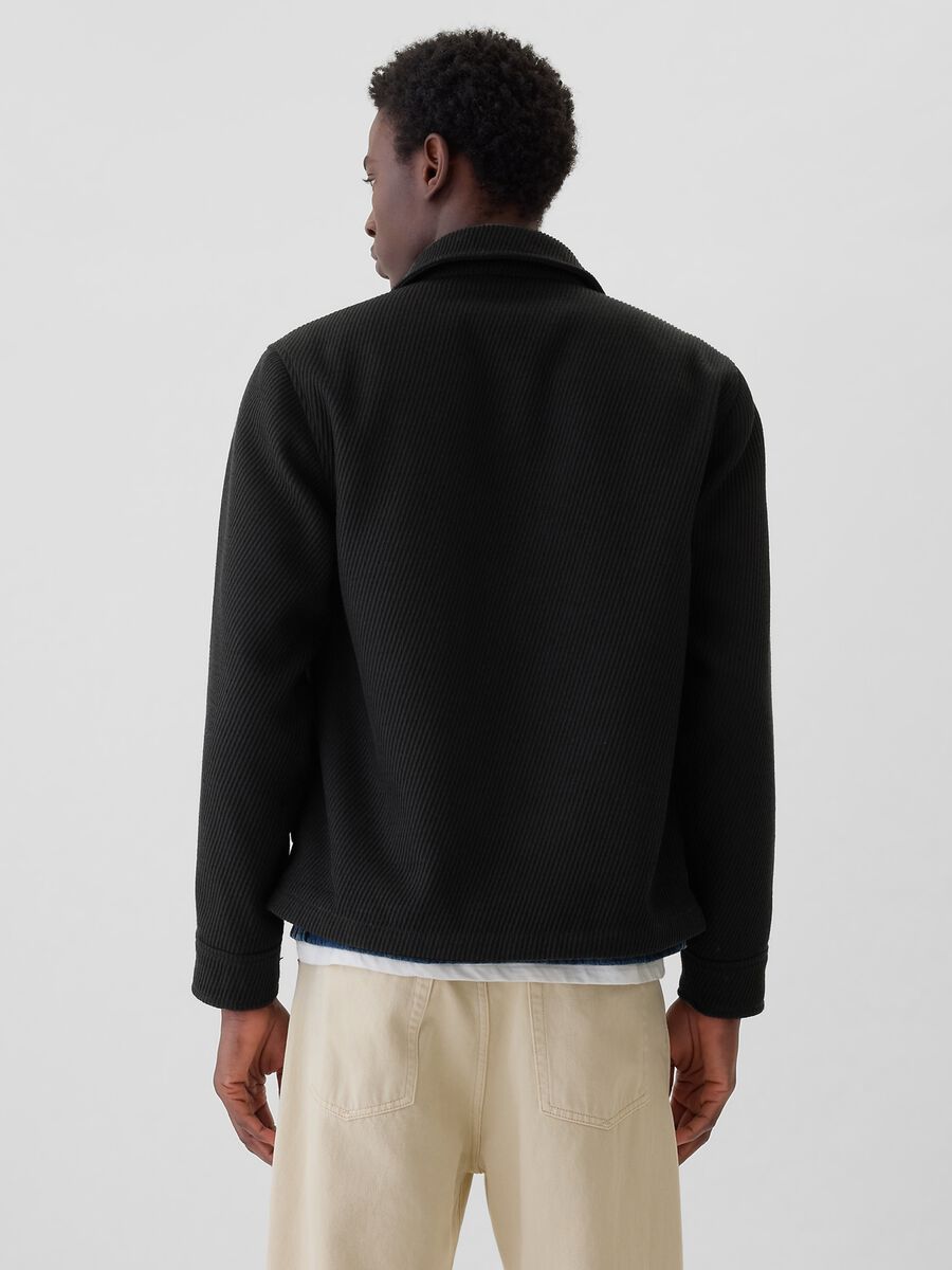 Jacket in wool twill_1