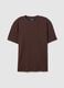 Brown pure cotton T-shirt with relaxed fit_4