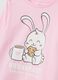Girls' pink pure cotton pyjamas with print_2