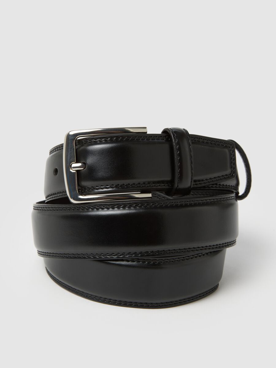Cintura in vera pelle nera_2