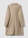 Camel regular-fit coat with lapels and buttons_6