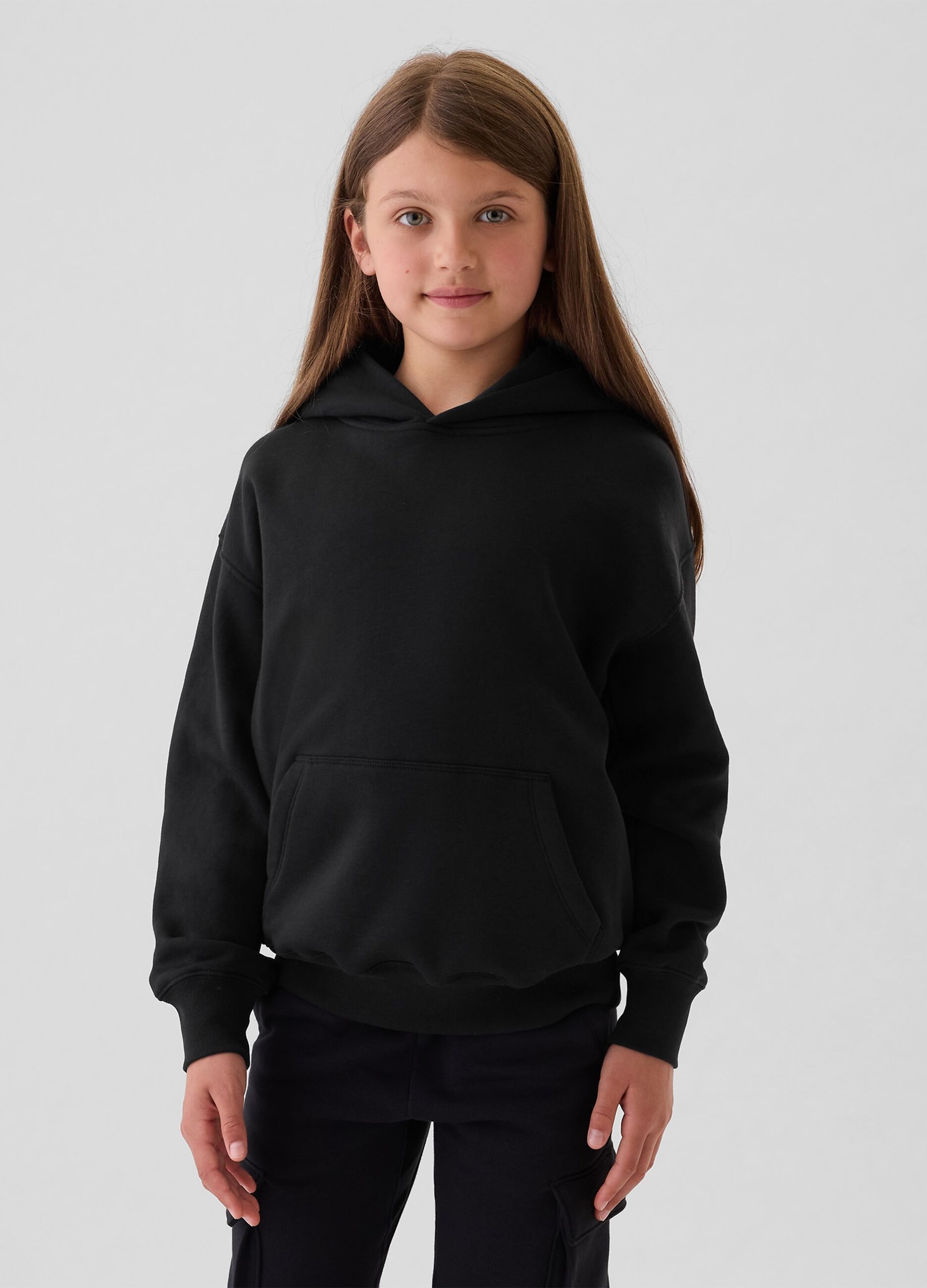Solid colour hoodie