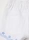 White shorts with floral embroidery in cotton_3