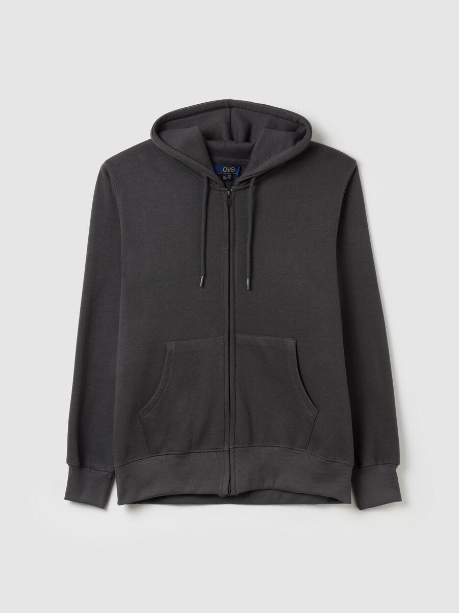 Full-zip plush hoodie_4