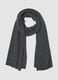 Grey pure cashmere scarf_0