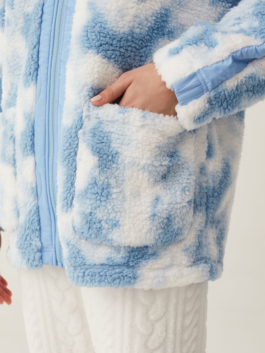Vestaglia corta full-zip Tie Dye_3