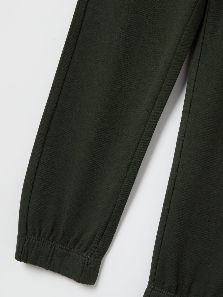 Joggers with drawstring and print_3