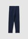 Girls' Blue Skinny Stretch Cotton Leggings_1
