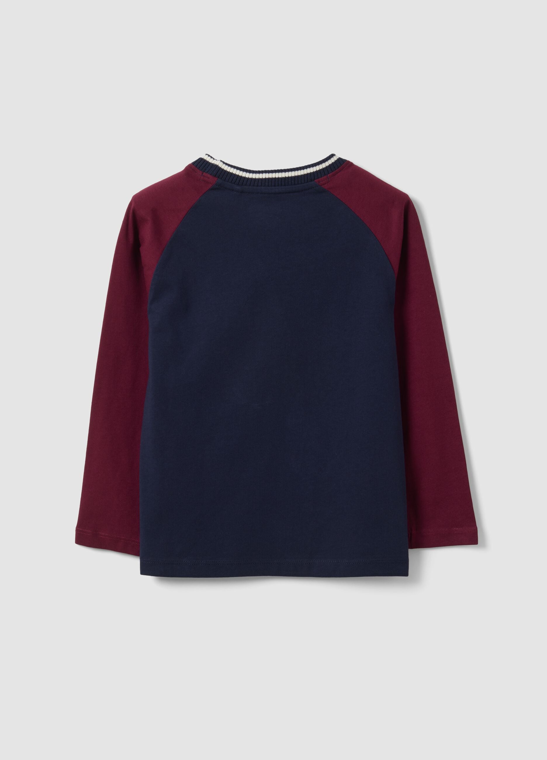 Blue pure cotton crew-neck T-shirt with Harry Potter print