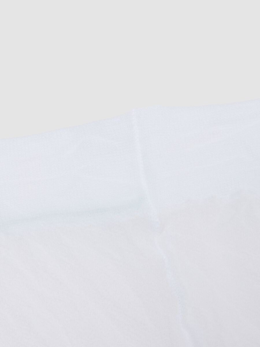 Collant bianchi da bambina con texture floreale_1