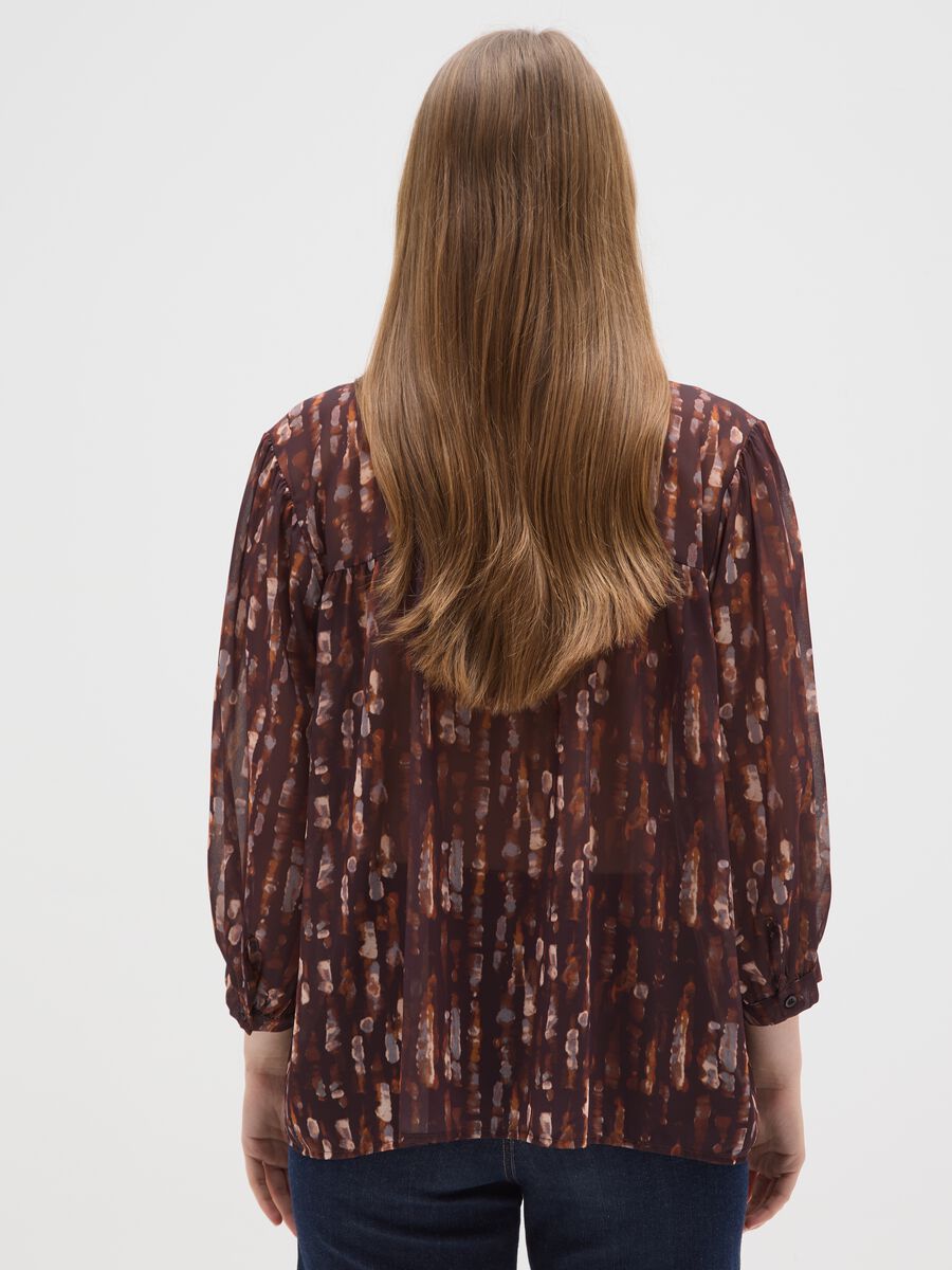 Camicia a maniche lunghe multicolor in jersey regular fit con fantasia_2