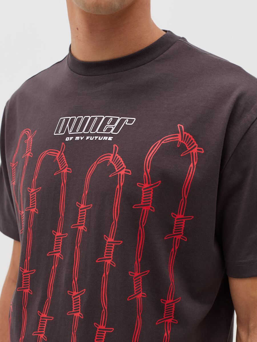 T-shirt with "Owner of my future" print_3