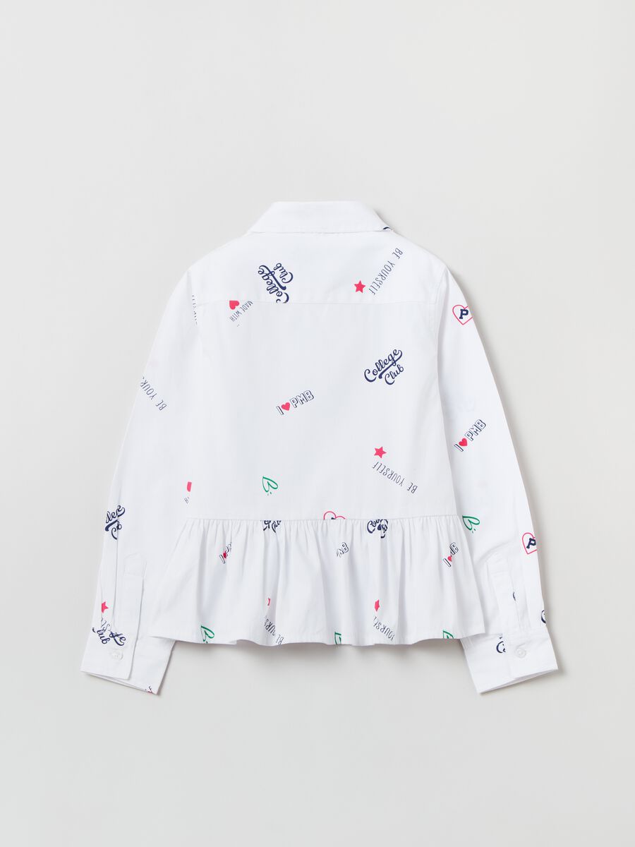 Camicia in cotone con stampa _4