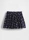 Blue cotton skirt with flowers_2