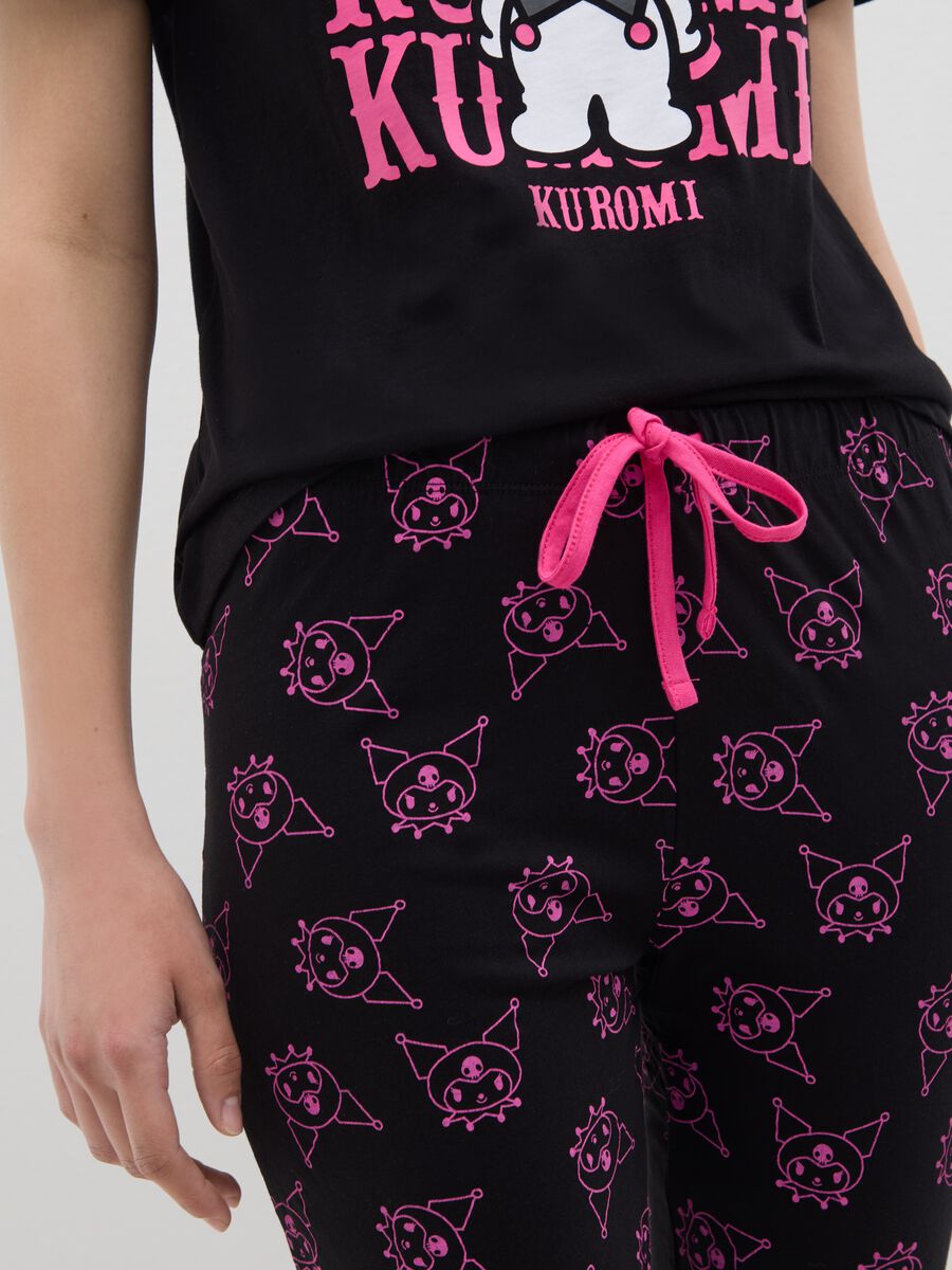 Women’s multicoloured pyjamas in 100% cotton with regular fit and Kuromi print_3