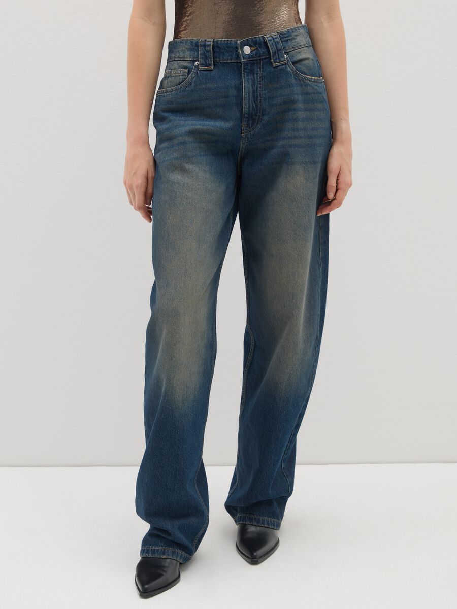 Jeans in puro cotone denim skater_1