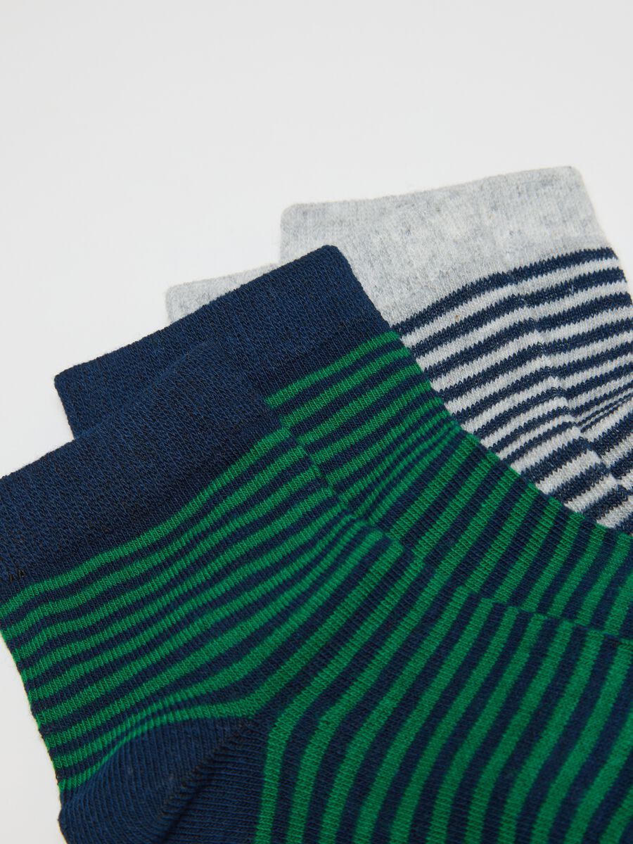 Children's multi-pack cotton ankle socks in multicolour_1