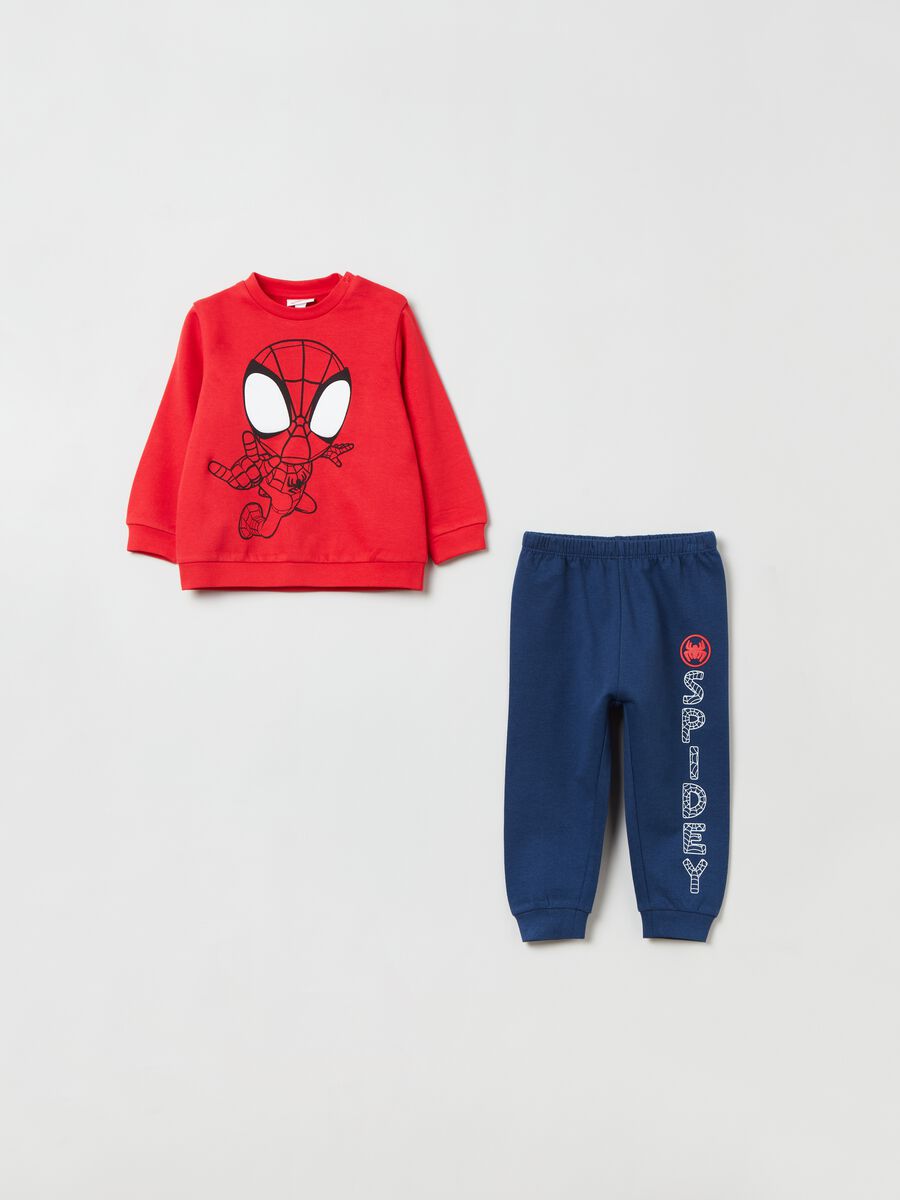 Pigiama in cotone con stampa Spidey_0