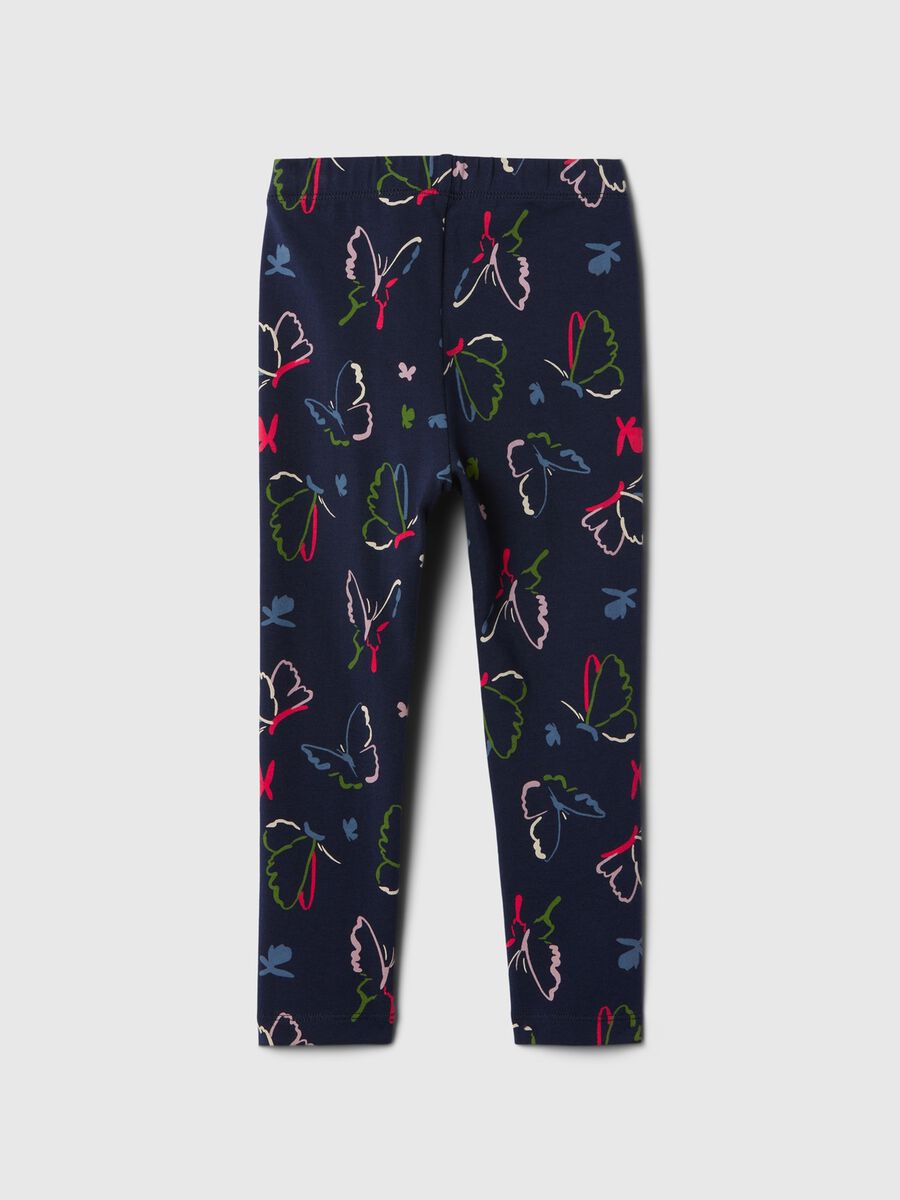 Printed stretch cotton leggings_1