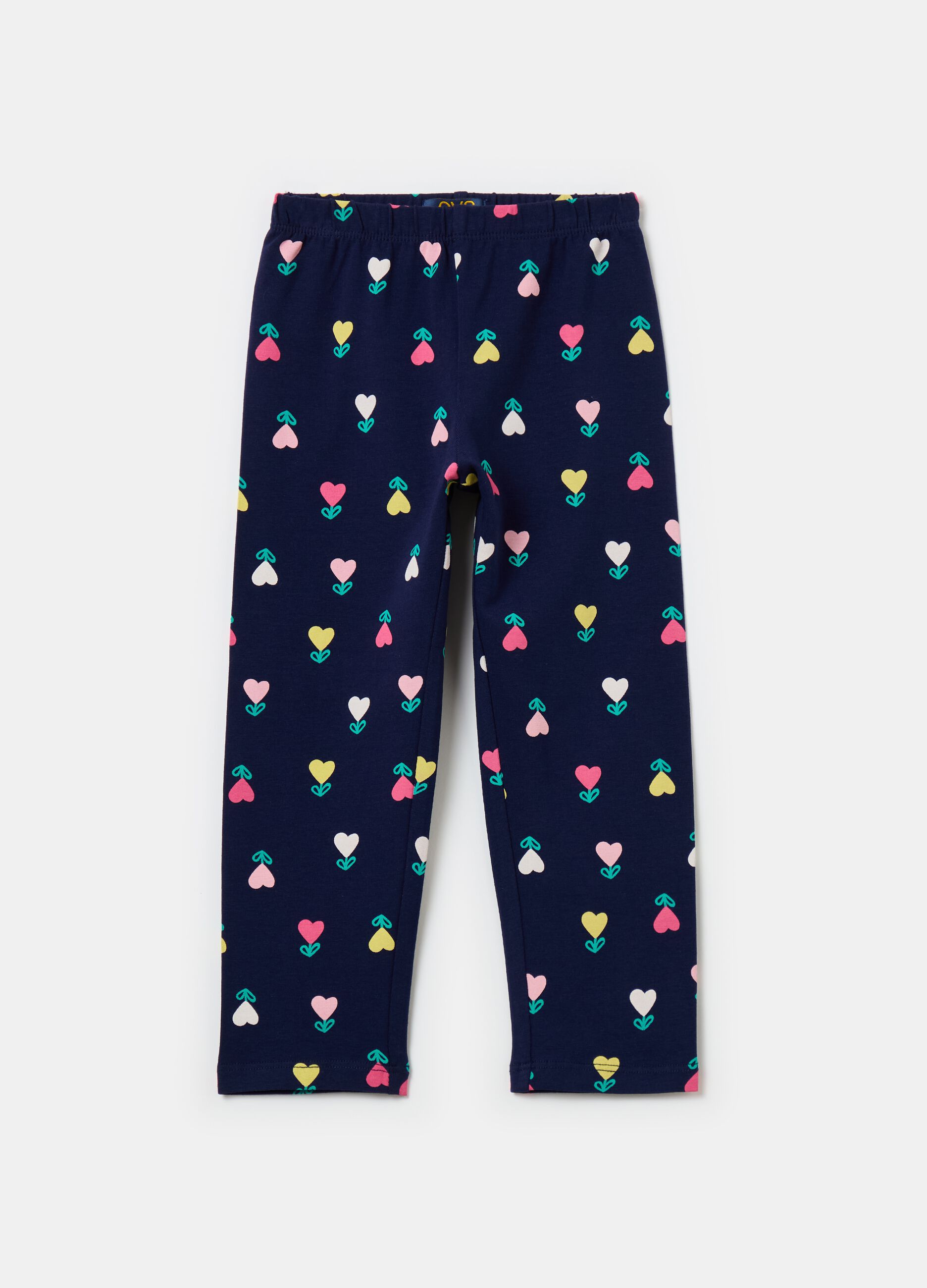 Three-quarter leggings with print
