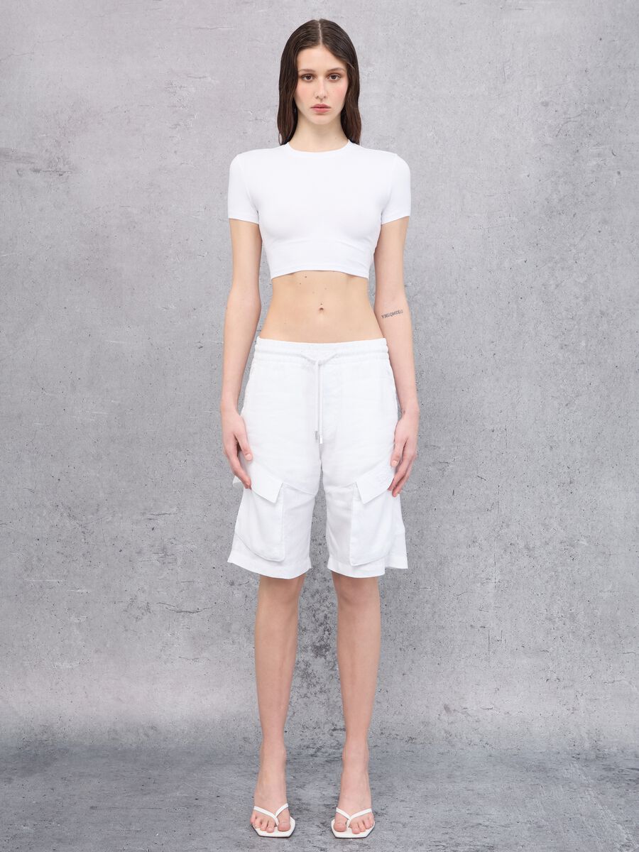 White Crop T-shirt_0