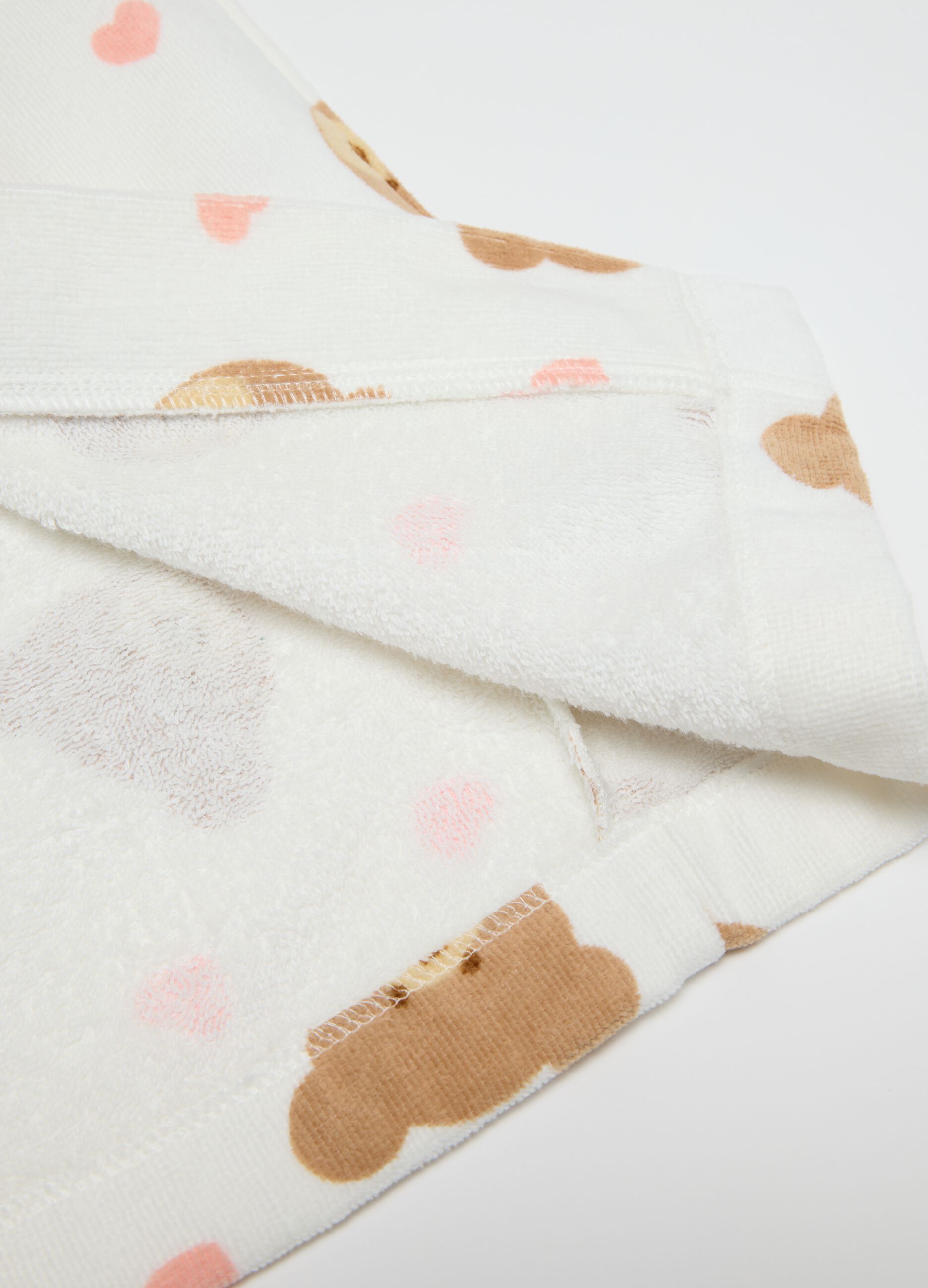 Girls' Bathrobe in Multi-Colour Pure Cotton